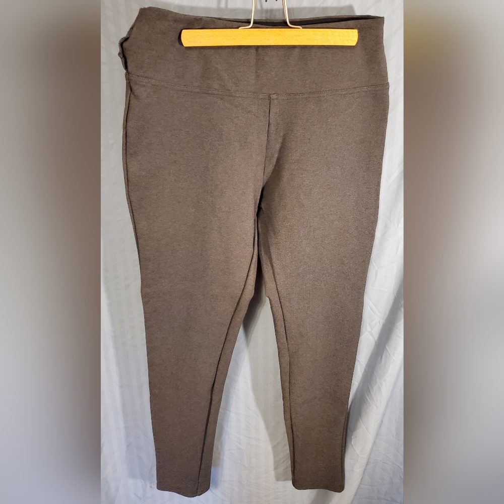 EDDIE BAUER Tummy Control Waistband Leggings Charcoal Style# ELL0131T Size L